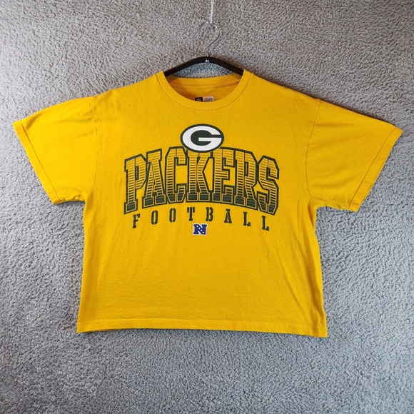 Green Bay Packers NFL Team Apparel T-Shirt Mens Large Cotton Short Sleeve - Picture 1 of 5